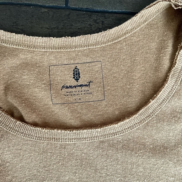 FREE PEOPLE MOVEMENT HIGH ATLAS BROWN SLIT SIDES ULI UTILITY TANK TOP - Picture 7 of 7